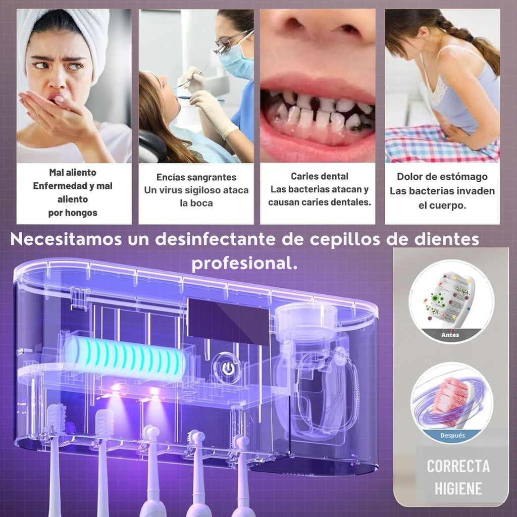 Centro Dental Inteligente UV – Esteriliza, Organiza y Dispensa