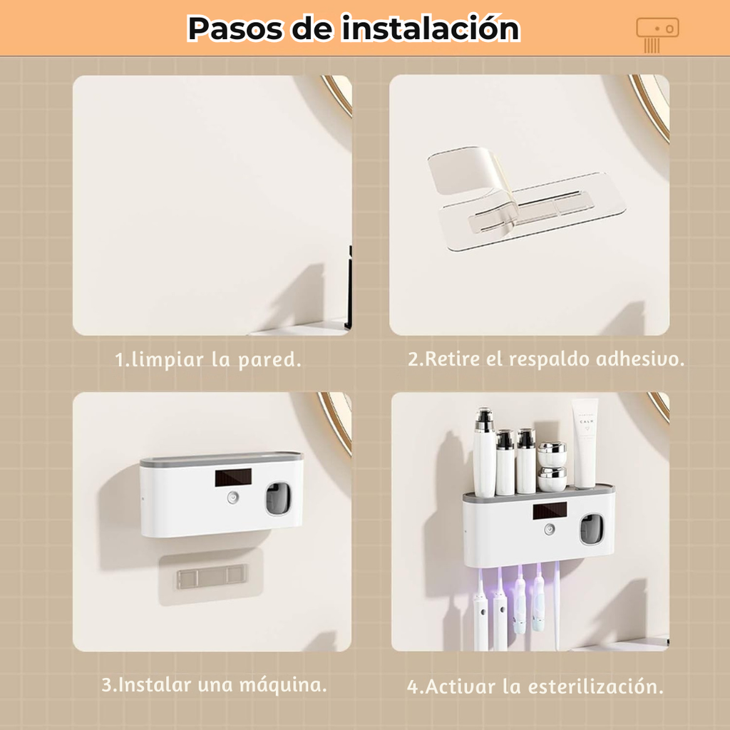 Centro Dental Inteligente UV – Esteriliza, Organiza y Dispensa